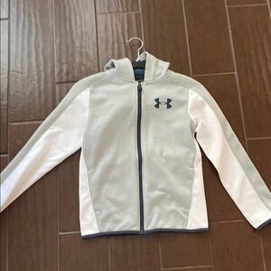 Under Armour Light Gray and White Jacket